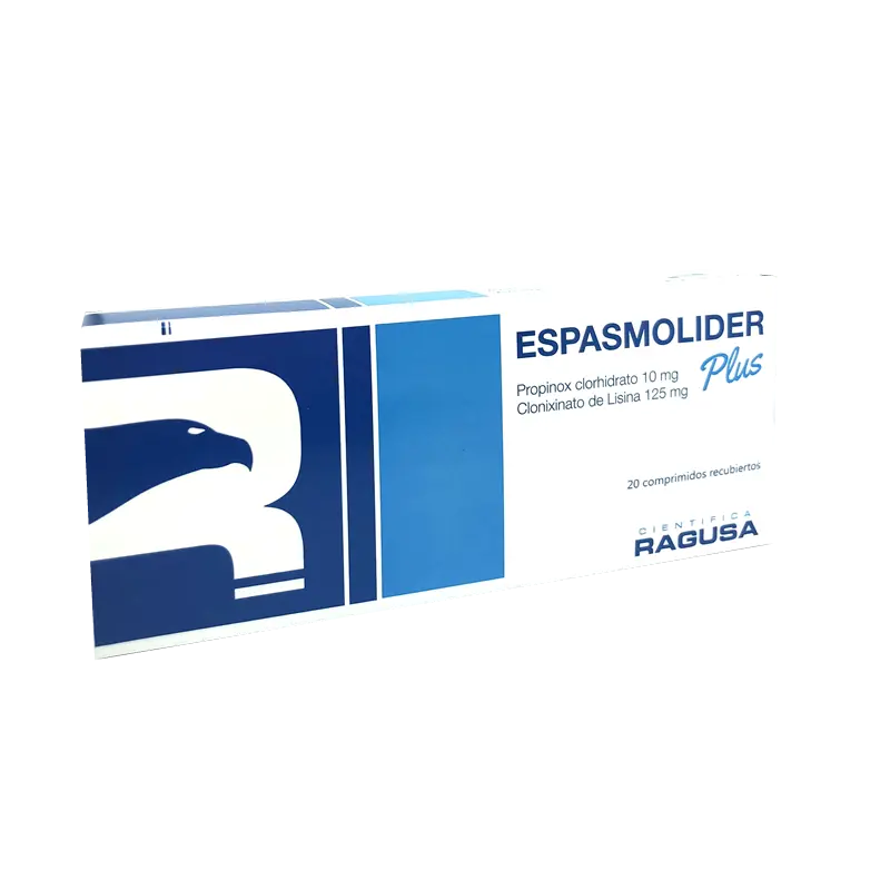 Espasmolider Plus - Caja x 20 comprimidos recubiertos