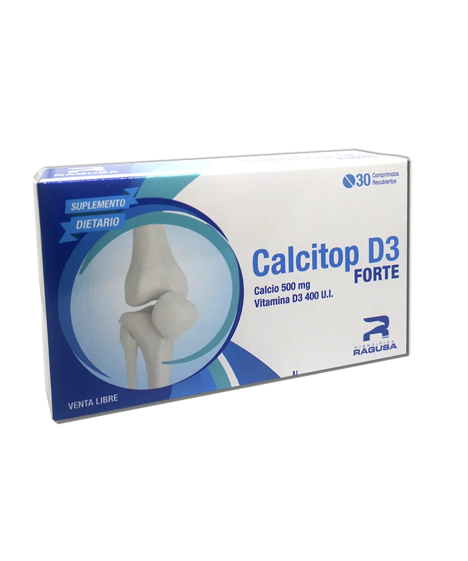 Calcitop D3 Forte - Caja x 30 Comprimidos Recubiertos